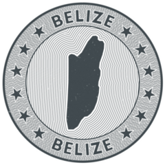 Stamp Of Belize Sticker