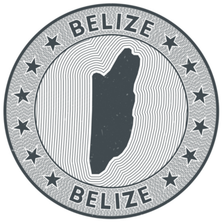 Stamp Of Belize Sticker