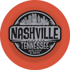 Stamp Or Label With Name Of Nashville, Tennessee Sticker