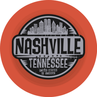 Stamp Or Label With Name Of Nashville, Tennessee Sticker