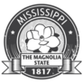 Stamp With Name Of Mississippi Magnolia Sticker