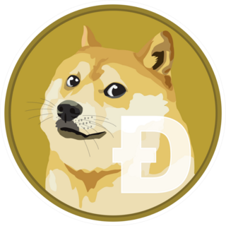 Standard Dogecoin Sticker