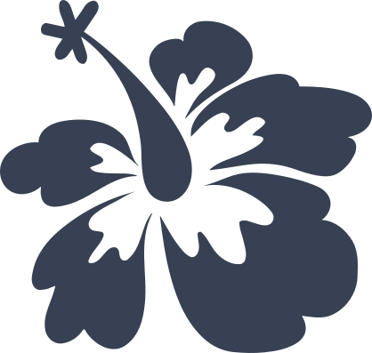 Standard Hibiscus Flower Sticker