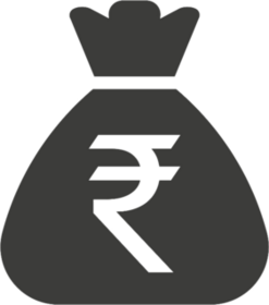 Standard Rupee Money Bag Sticker