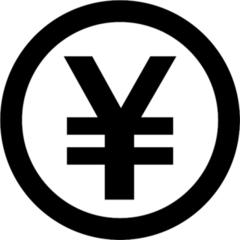 Standard Yen Symbol Sticker