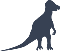 Standing Acrocanthosaurus Dinosaur Sticker