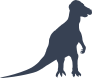 Standing Acrocanthosaurus Dinosaur Sticker