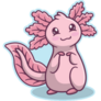 Standing Axolotl Sticker
