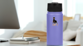 Standing Doberman Sticker on a Water Bottle (New) example