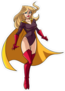 Standing Female Superhero Sticker