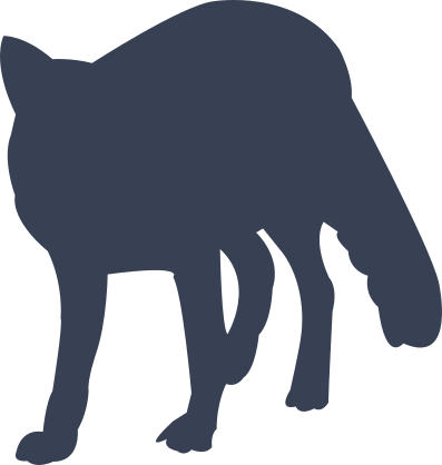 Standing Fox Sticker