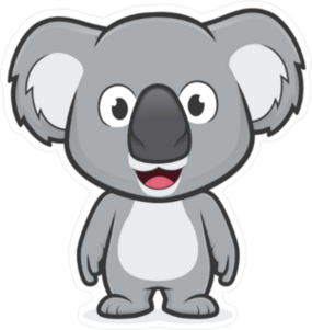 Standing Koala Sticker