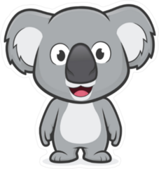 Standing Koala Sticker