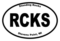 Standing Rocks Oval Sticker