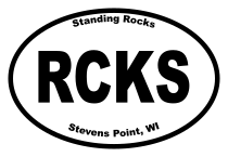 Standing Rocks Oval Sticker