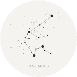 Star Constellation Zodiac Aquarius Sticker