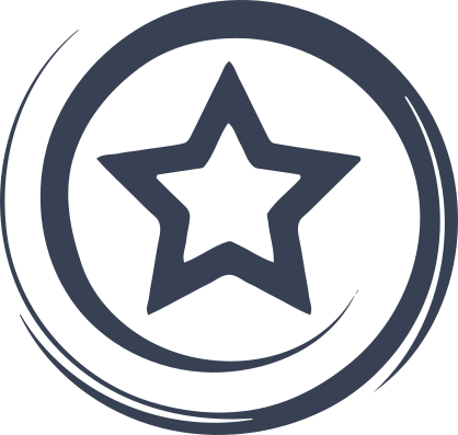 Star In Circle Sticker