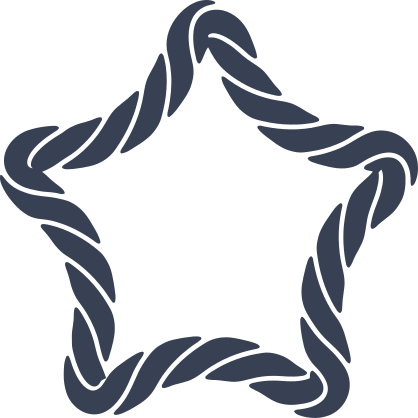 Star Made Of Rope Sticker