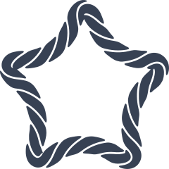 Star Made Of Rope Sticker