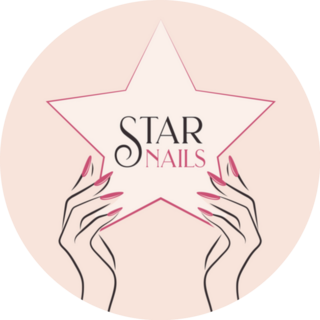 Star Nails Art Logo Sticker