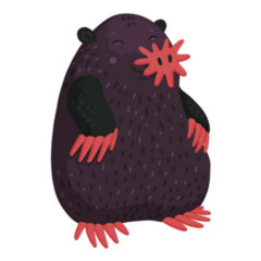 Star-nosed Mole Sticker