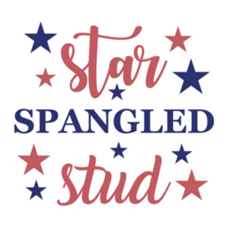 Star Spangled Stud, 4th Of July Sticker