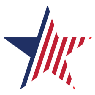 Star Stylized American Flag Sticker