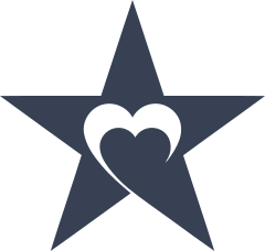 Star With A Heart Sticker