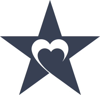 Star With A Heart Sticker