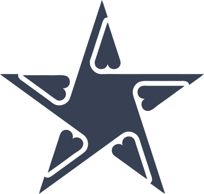 Star With Hearts In It Sticker