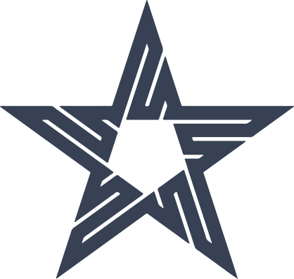 Star With Lines Sticker