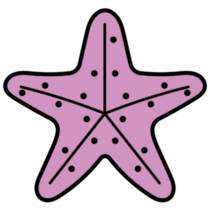 Starfish Purple Icon Sticker