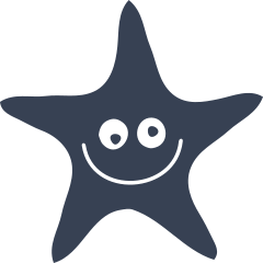 Starfish Smiling Sticker