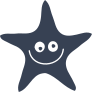 Starfish Smiling Sticker