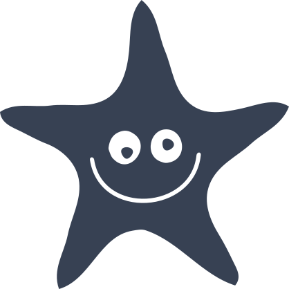 Starfish Smiling Sticker