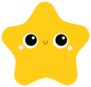 Starfish Toy Icon Big Eyes Sticker