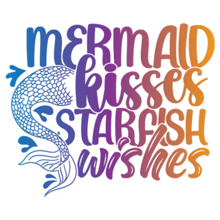 Starfish Wishes Gradient Sticker