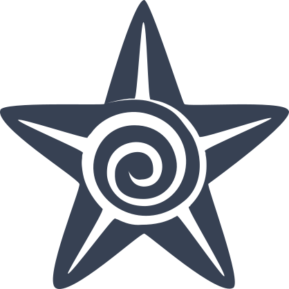 Starfish With Swirl Sticker