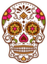 Starry Eyed Sugar Skull Sticker
