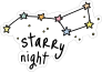 Starry Night Camping Sticker