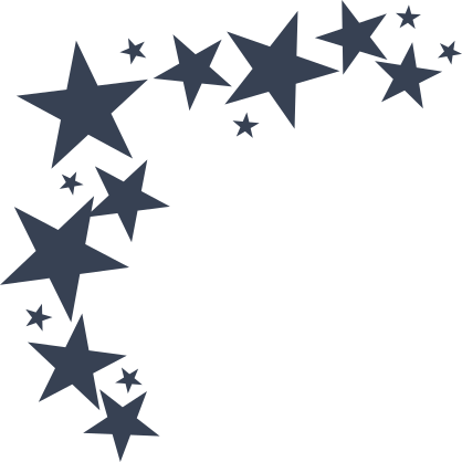 Stars Corner Sticker