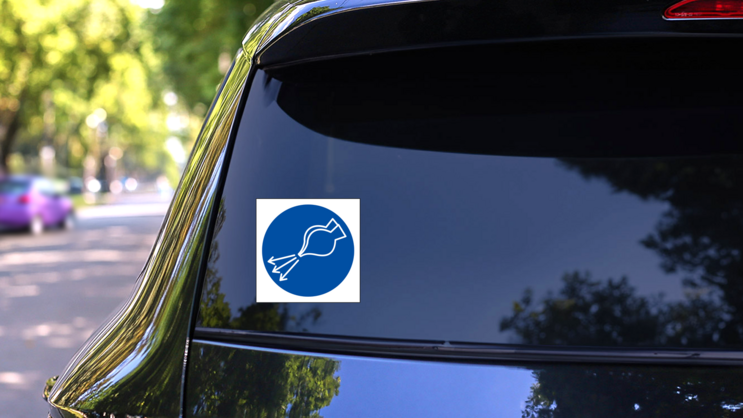 Start Air Supply Sign Sticker on a Rear Car Window (New) example