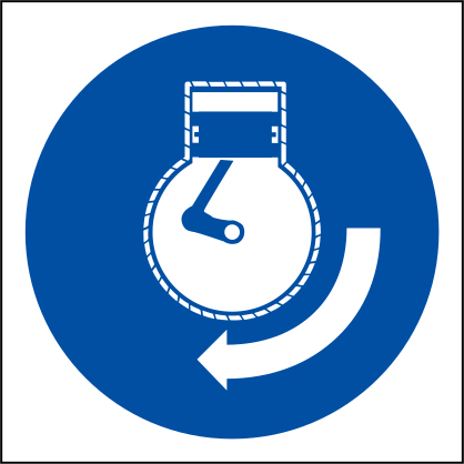 Start Engine Sign Sticker