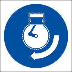 Start Engine Sign Sticker