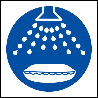 Start Water Spray Sign Sticker