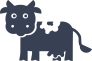 Startled Cow Sticker