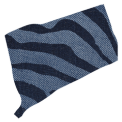 State Of Connecticut Blue Zebra Print Sticker