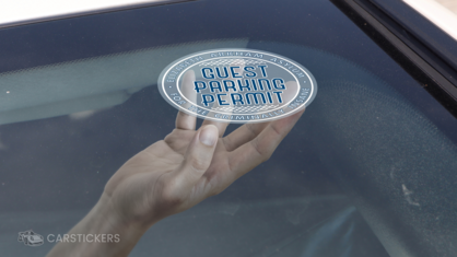Static Cling Sticker Application