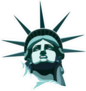 Statue Of Liberty Head Sticker