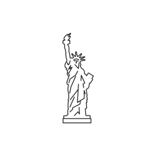 Statue Of Liberty Icon Sticker